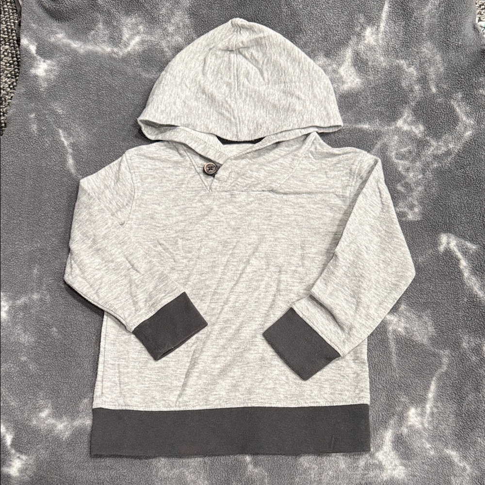 Cat & Jack Light Gray Hoodie with Dark Gray Accents